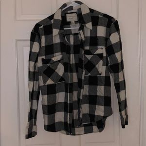 White and black flannel